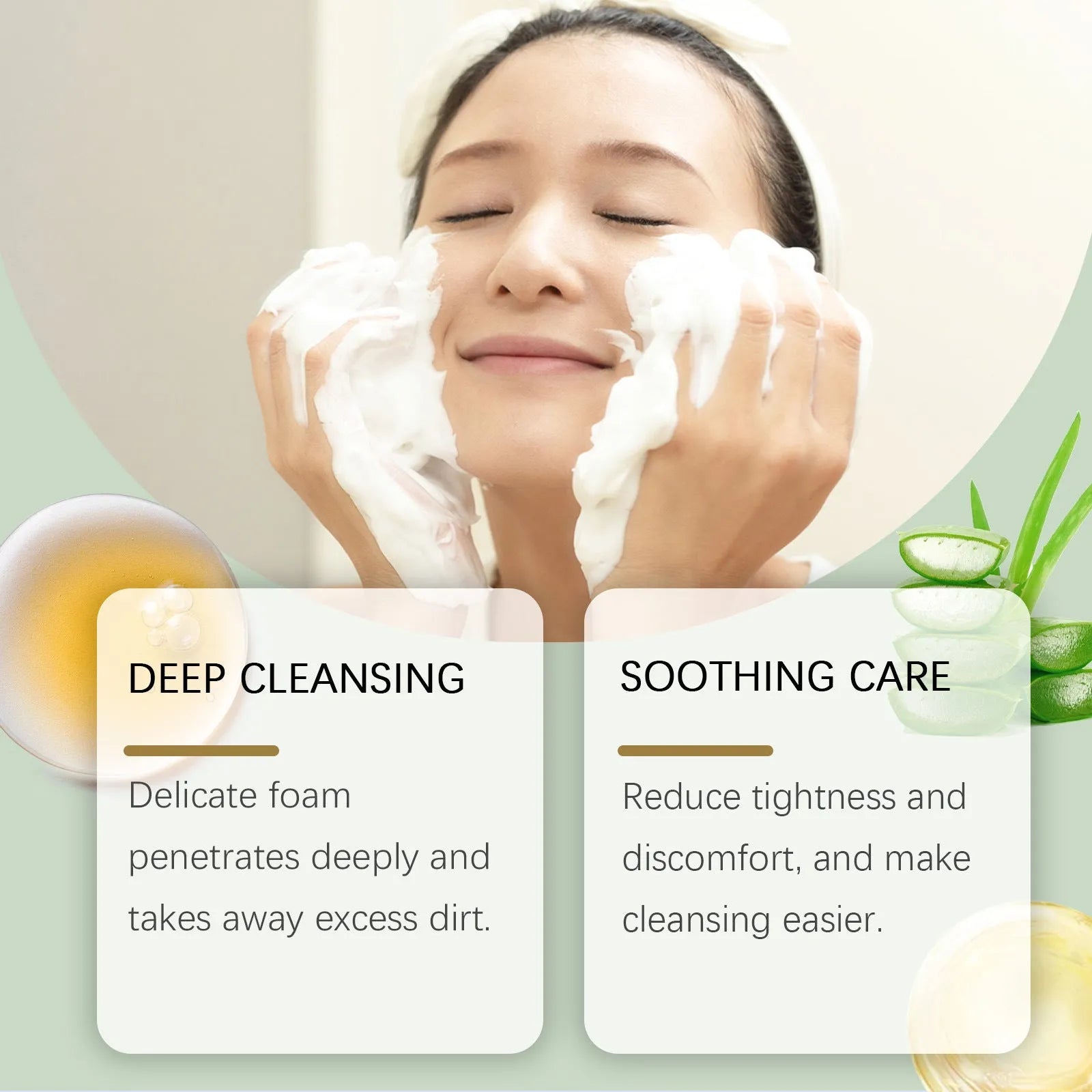 120g tube of Centella Asiatica Soothing Facial Cleanser gel