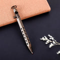Solid brass hexagonal bolt roller pen with a 0.5mm tip shown in natural brass colour.