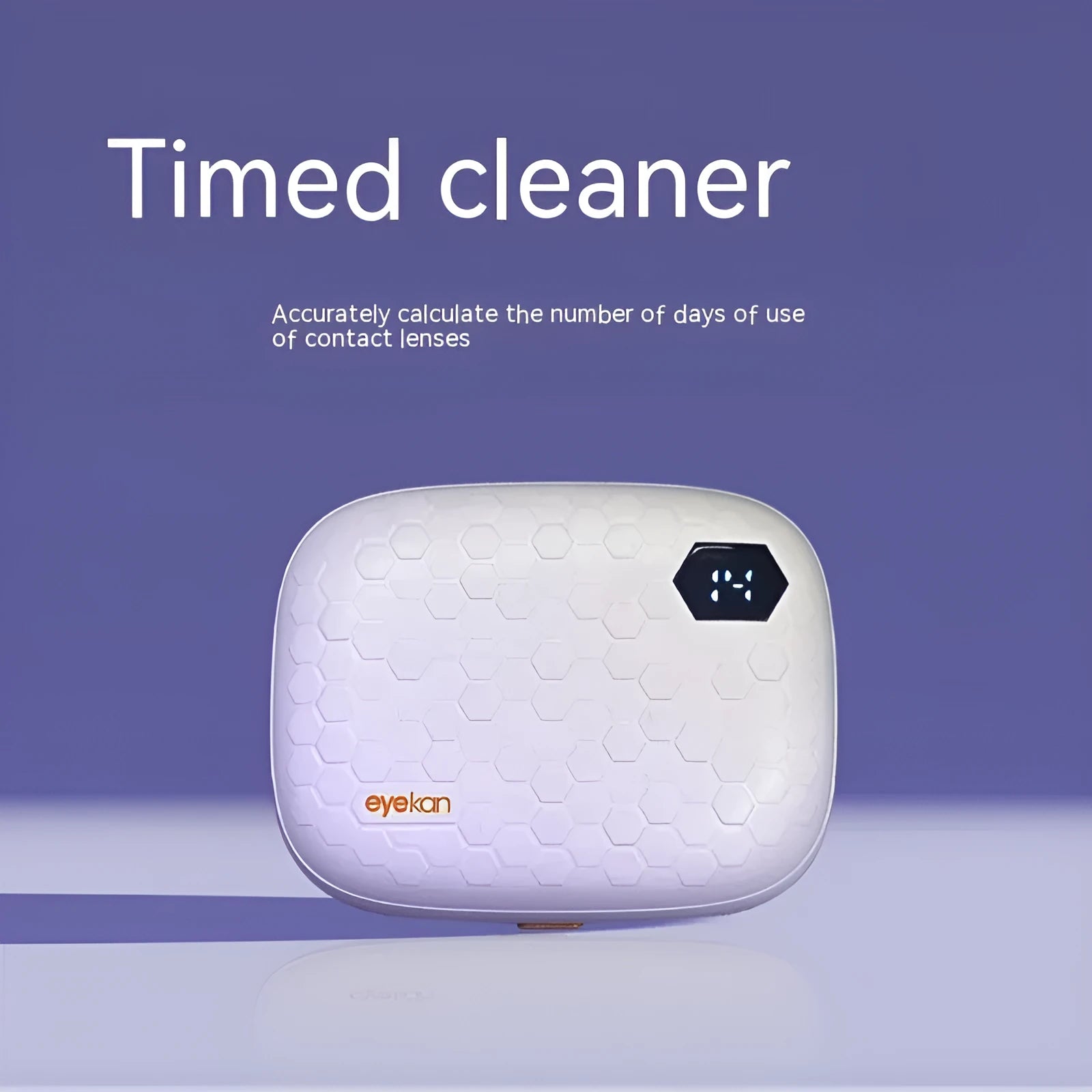 Pearl white automatic electric ultrasonic glasses cleaning machine on a surface