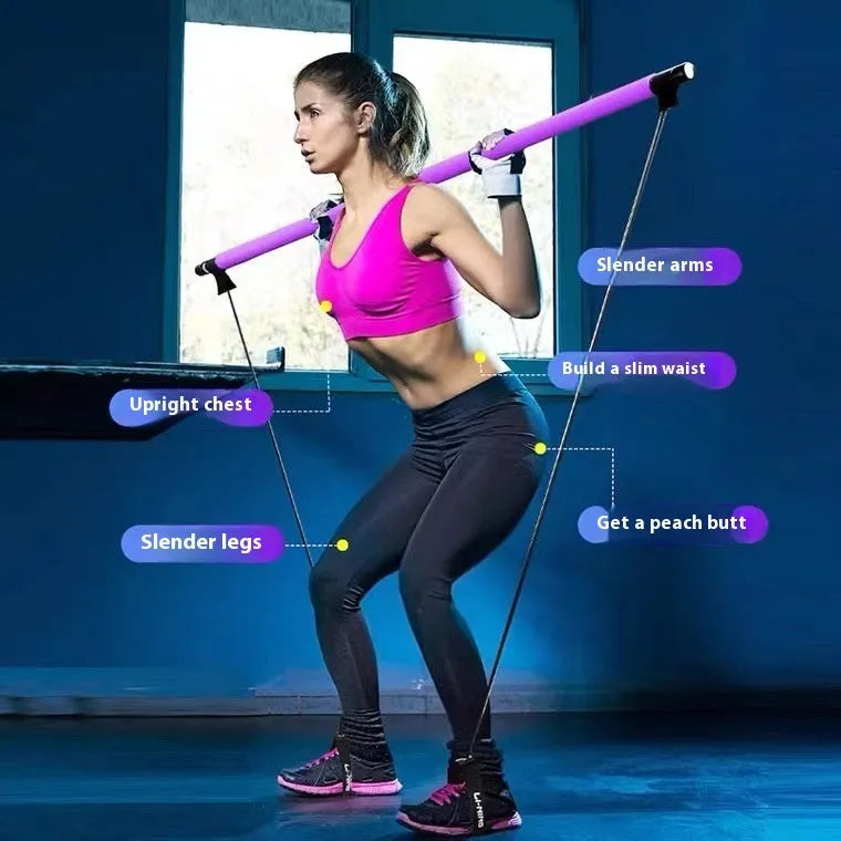 Adjustable fitness pulling rope resistance band for hip training and body shaping exercises