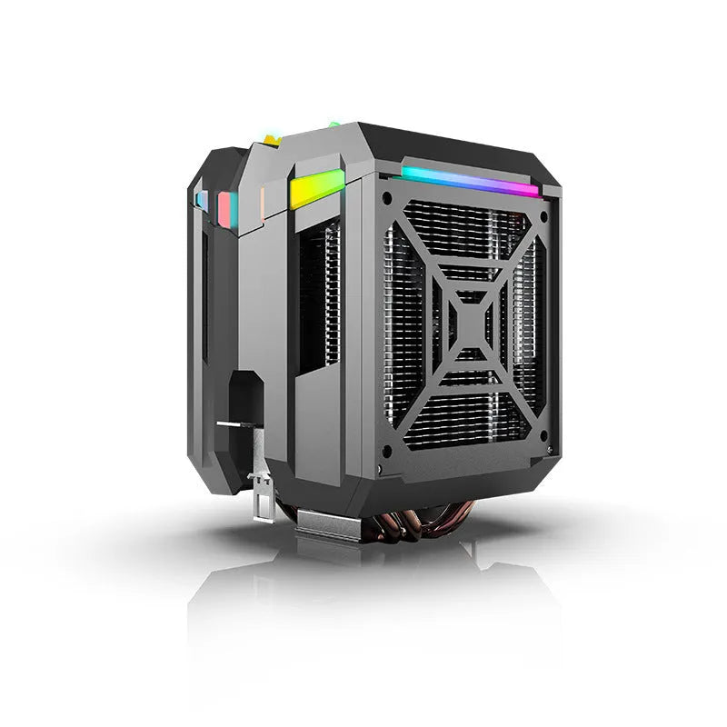 T400 computer tower CPU cooler with ARGB lighting, four copper heat pipes, and hydraulic bearing fan for desktop computers