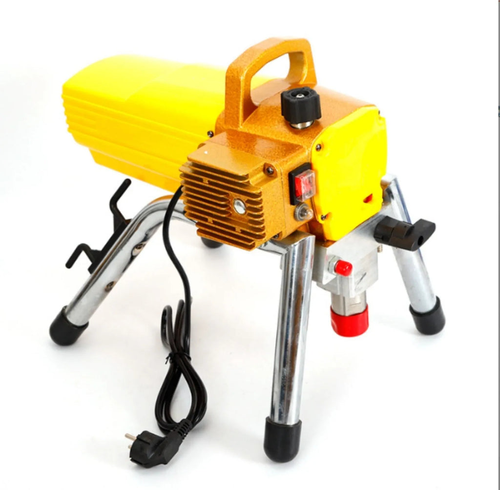 Blue portable electric airless spraying machine with spray gun and accessories for DIY painting