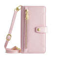 Black TPU leather flip phone case with card slot and magnetic closure for Samsung S24 Ultra