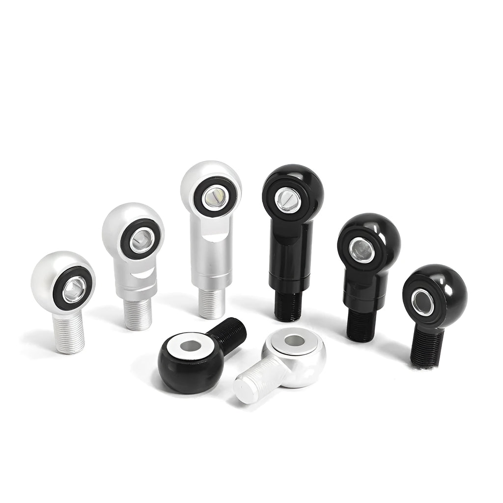 Aluminium alloy motorcycle shock absorber conversion round head in 16mm with black and silver colour options