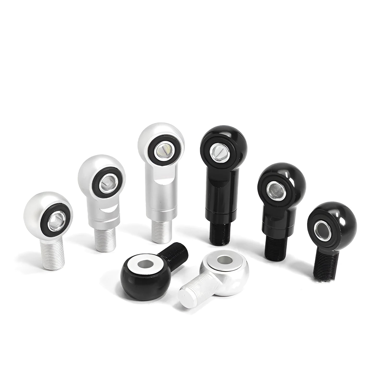 Aluminium alloy motorcycle shock absorber conversion round head in 16mm with black and silver colour options