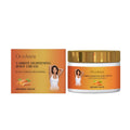 100g tube of carrot lightening body cream with licorice root and vitamin C for skin tone.
