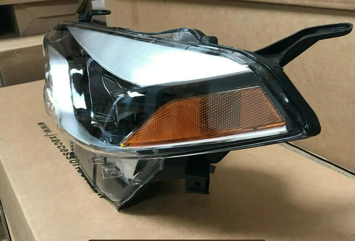 Halogen headlight assembly for a 2014-2015 Toyota Corolla, driver side.