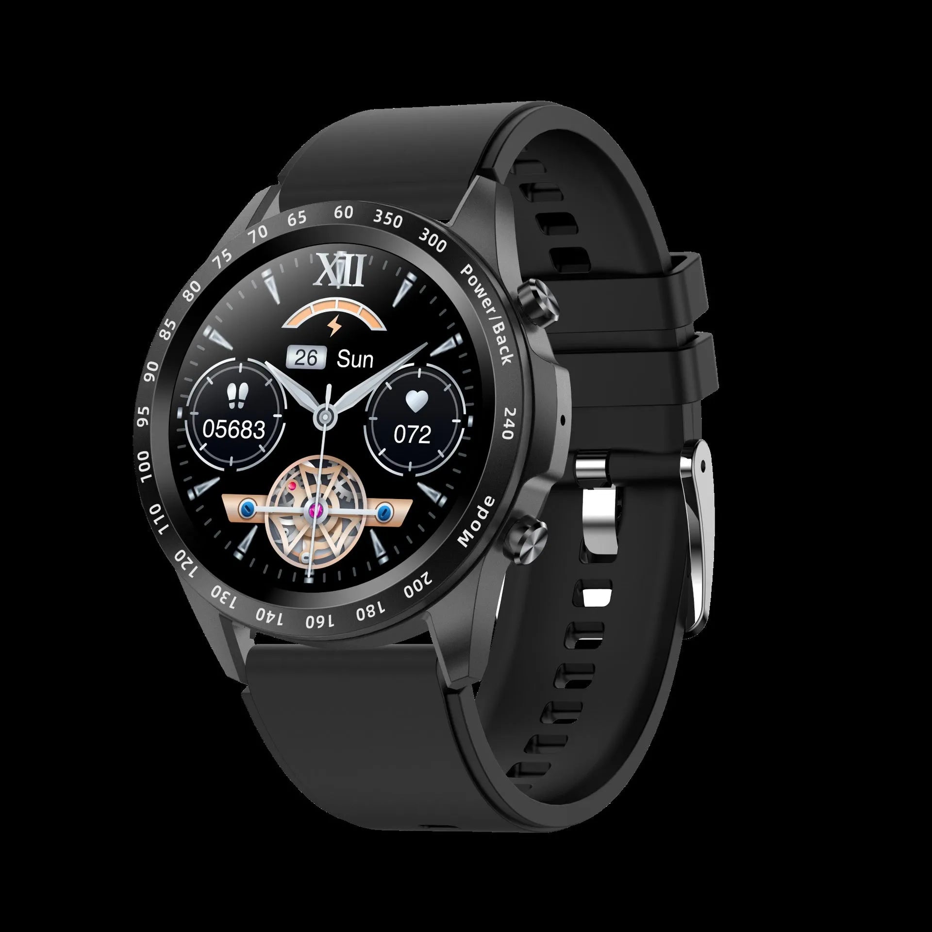 Bluetooth smart watch with call function and health monitoring on a wrist, showing a 1.3-inch screen.