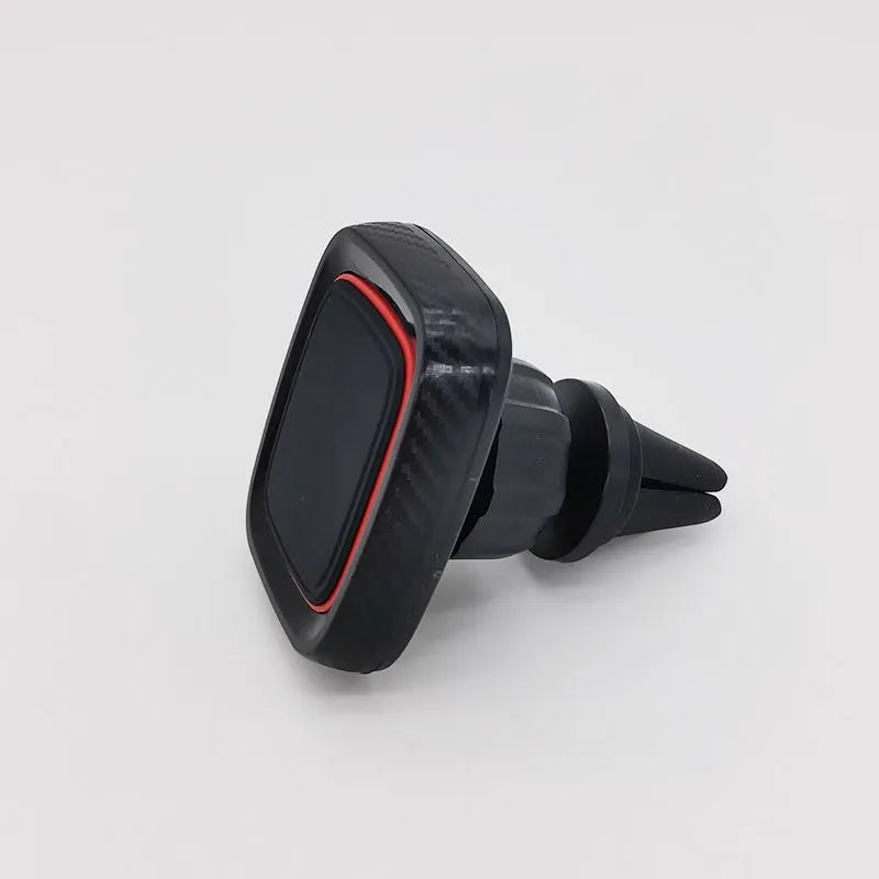 Hose black car phone holder mounted on vehicle air vent with long brush windshield navigation design
