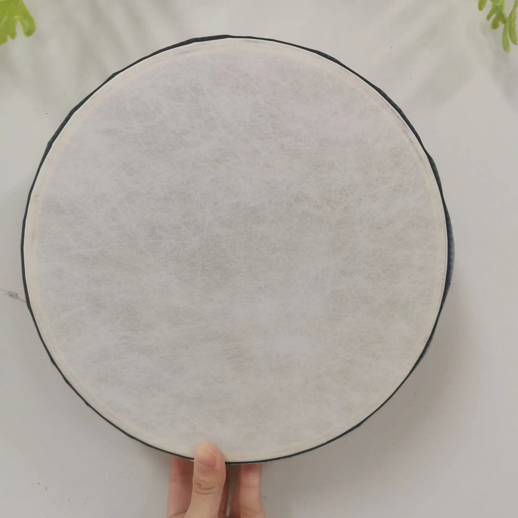 25cm decorative drum with Tree of Life flower surface design, national style, half-handmade