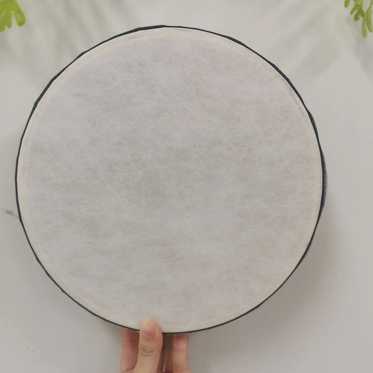 25cm decorative drum with Tree of Life flower surface design, national style, half-handmade