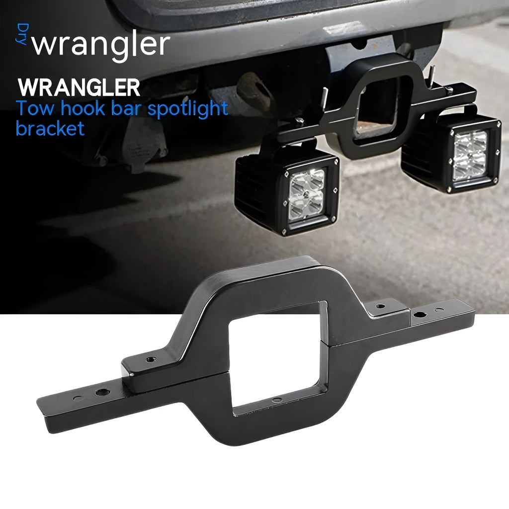 Black aluminium alloy LED reversing light bracket for Wrangler Jeep off-road vehicle