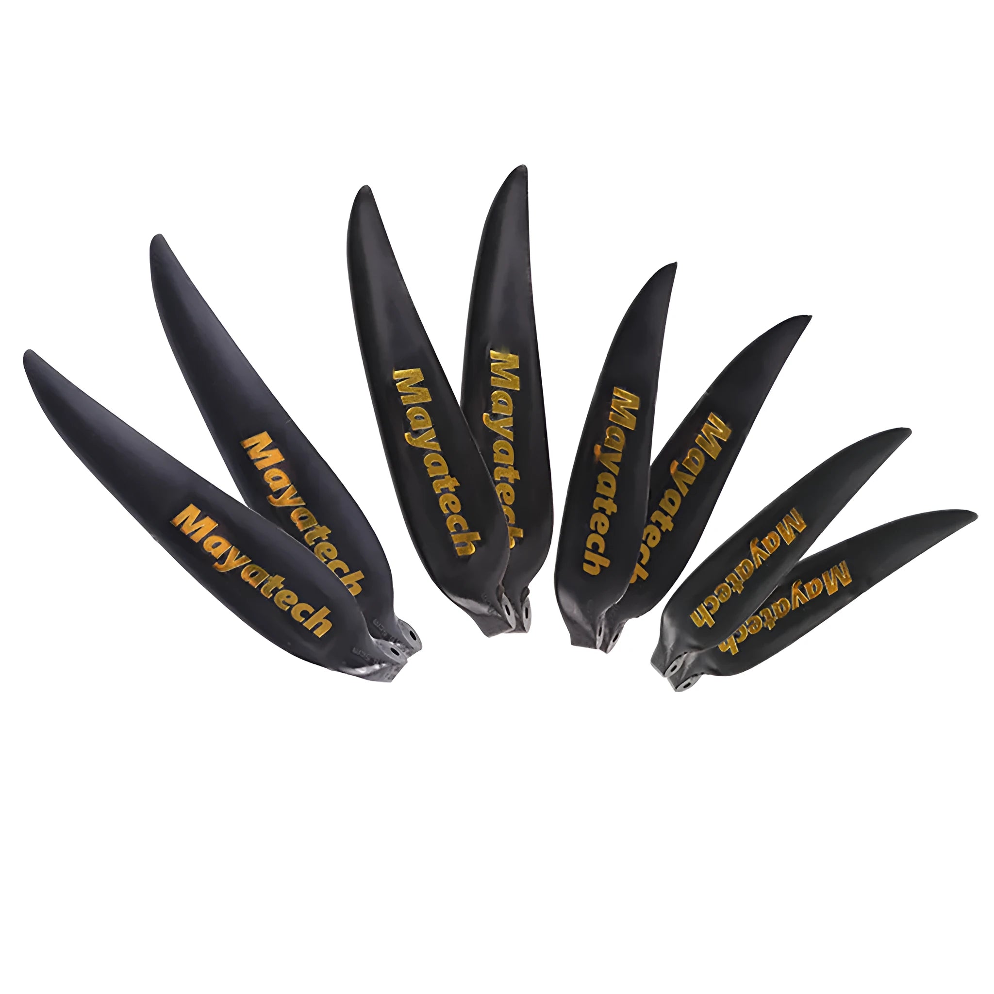 Black PE quick-disassembly folding paddle fittings for gliders, measuring 12x6.5 cm.