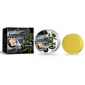 Car coating wax block and sponge applicator for automotive paint cleaning