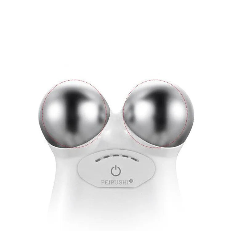 Pink and white micro current facial lifting device HS-858 for skin rejuvenation