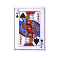 Tearproof dog toy with playing card design featuring simulated newspaper squeak sound mechanism