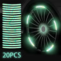 Blue luminous car reflective strip sticker on vehicle body 9cm width self-adhesive