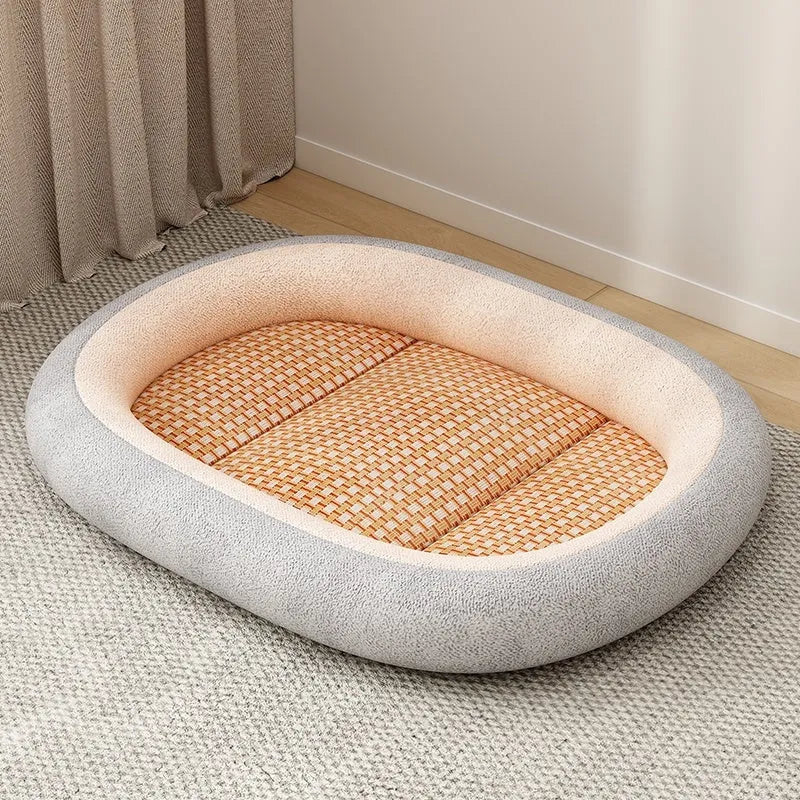 Removable cover pet nest with cotton filling in various size and colour options