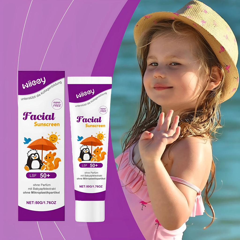 50g summer sunscreen tube with titanium dioxide and apple extract for outdoor protection