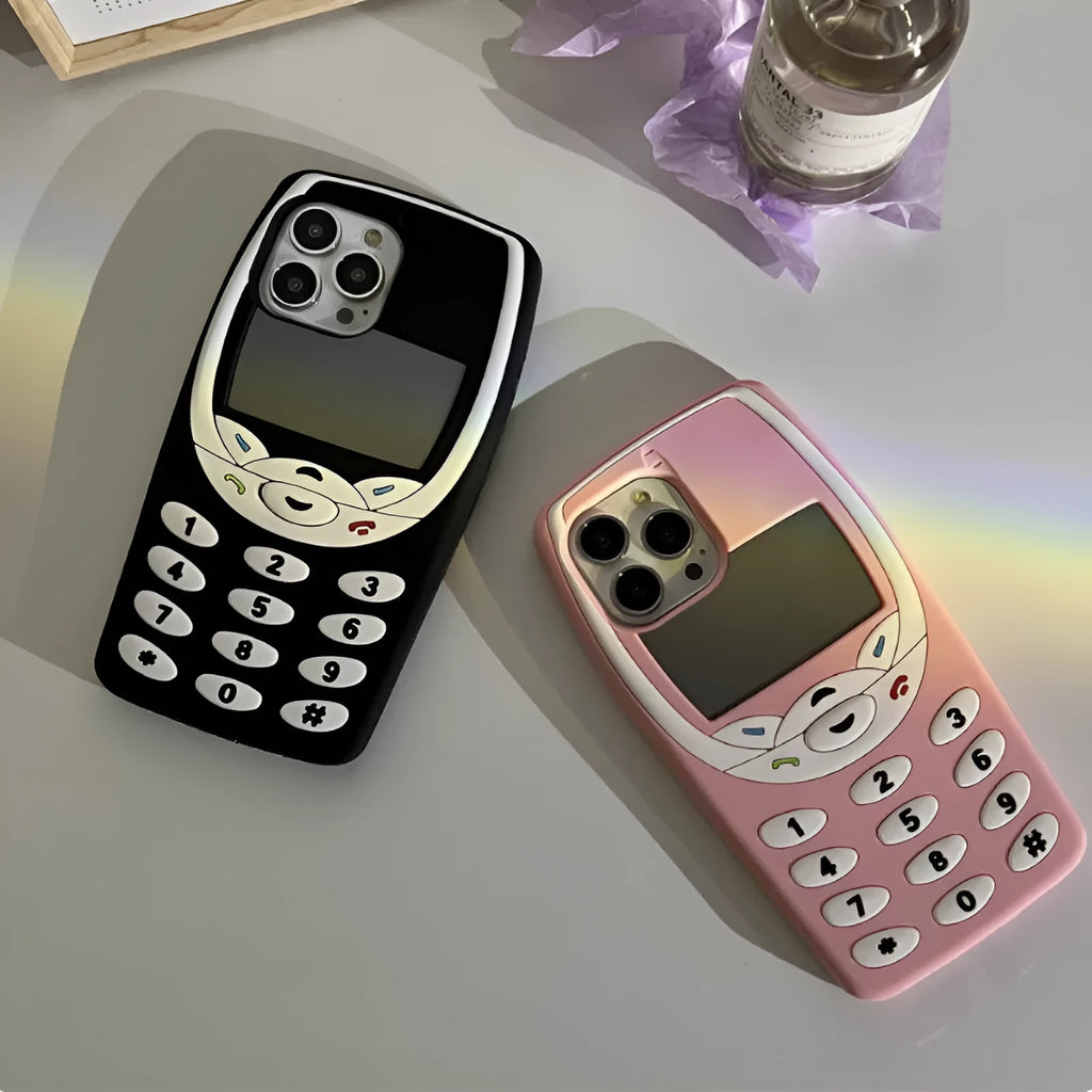 Personalised creative anti-fall silicone phone case for iPhone 13, 12, 11, X series in black