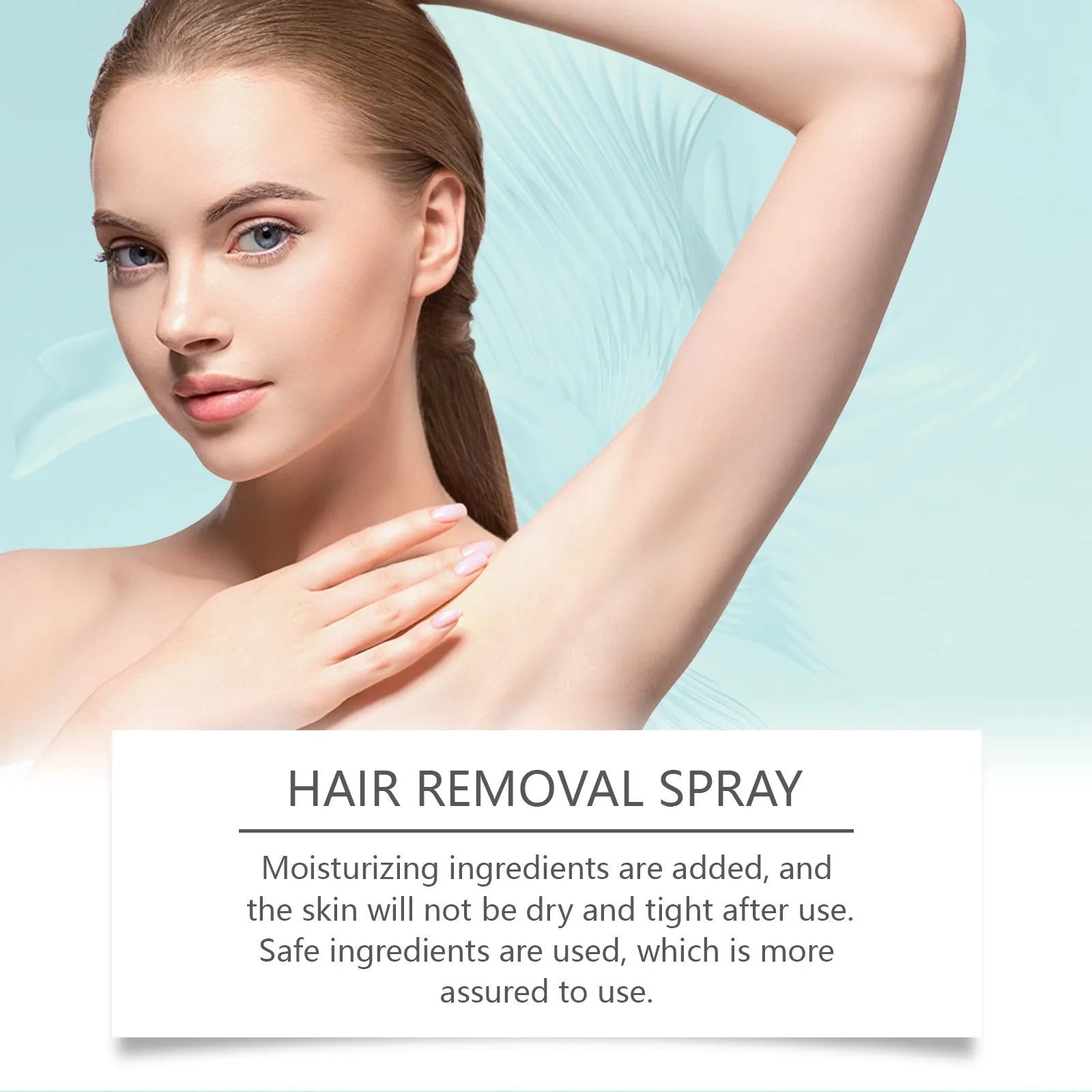 30ml moisturising hair removal spray bottle with spray nozzle