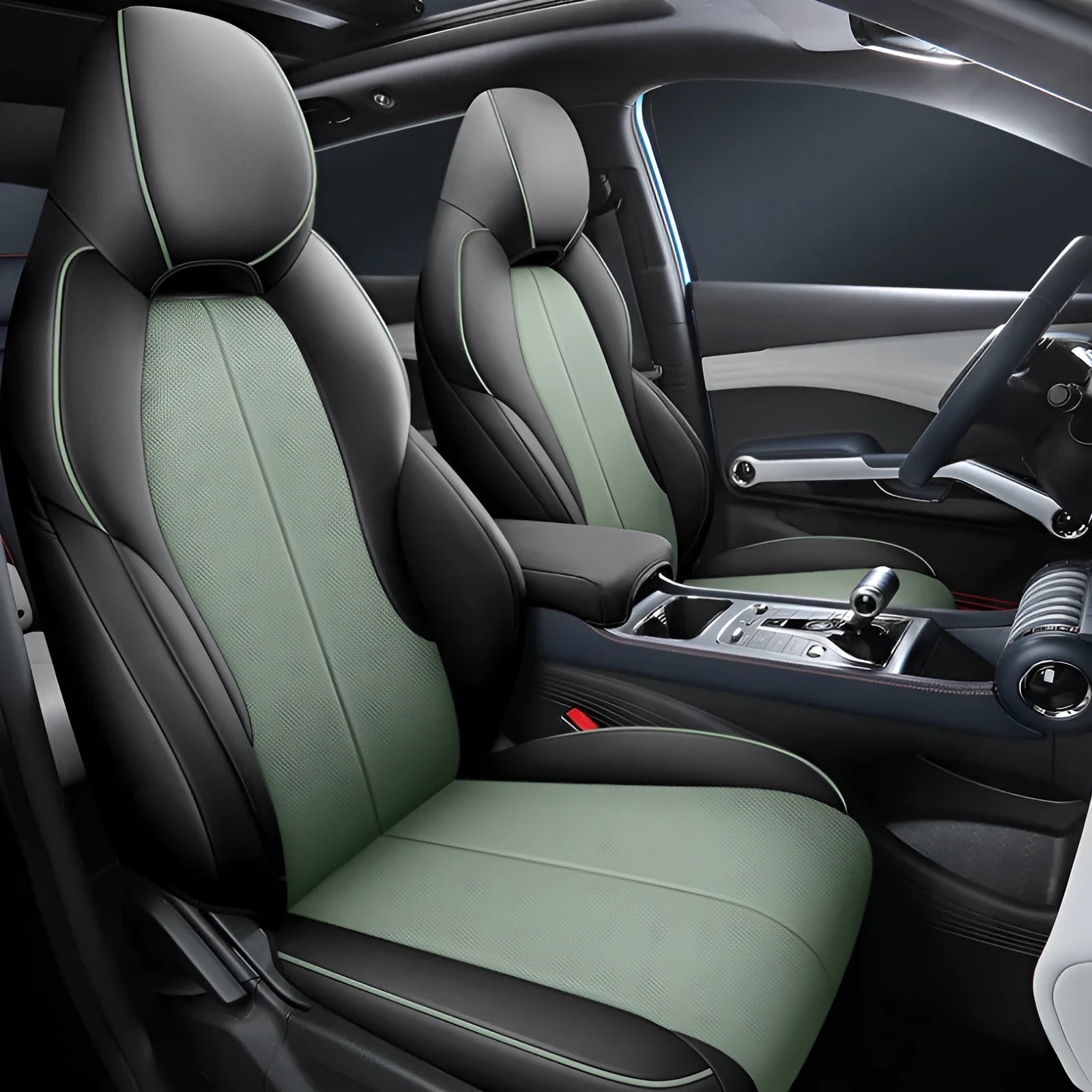 Yuan PLUS car seat cushion cover in a choice of five colours and two editions.