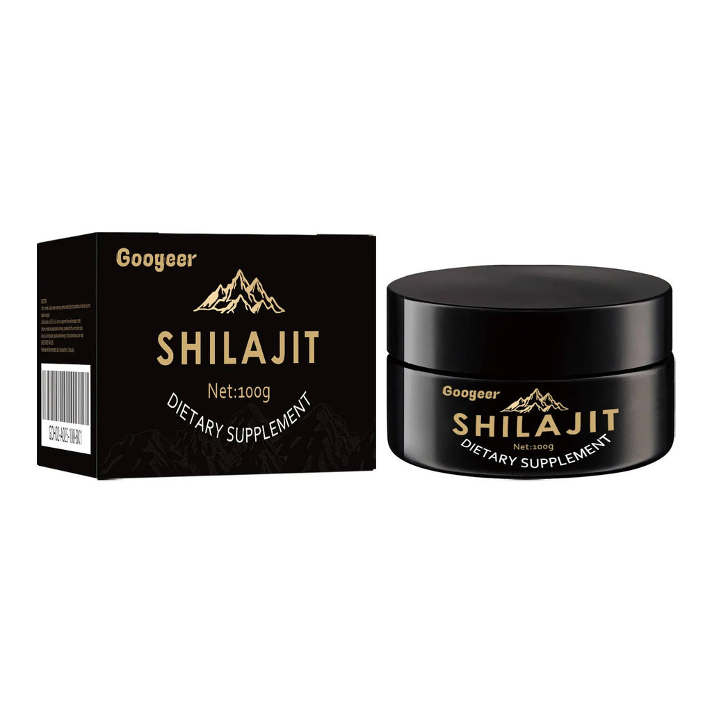 Googeer Shilajit 100g dietary supplement body care kit with mineral-rich resin extract