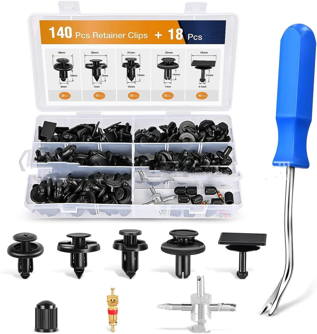 Boxed buckle car bumper splash-proof fastener holder set with 83 130 140 pieces for Acura Honda Toyota