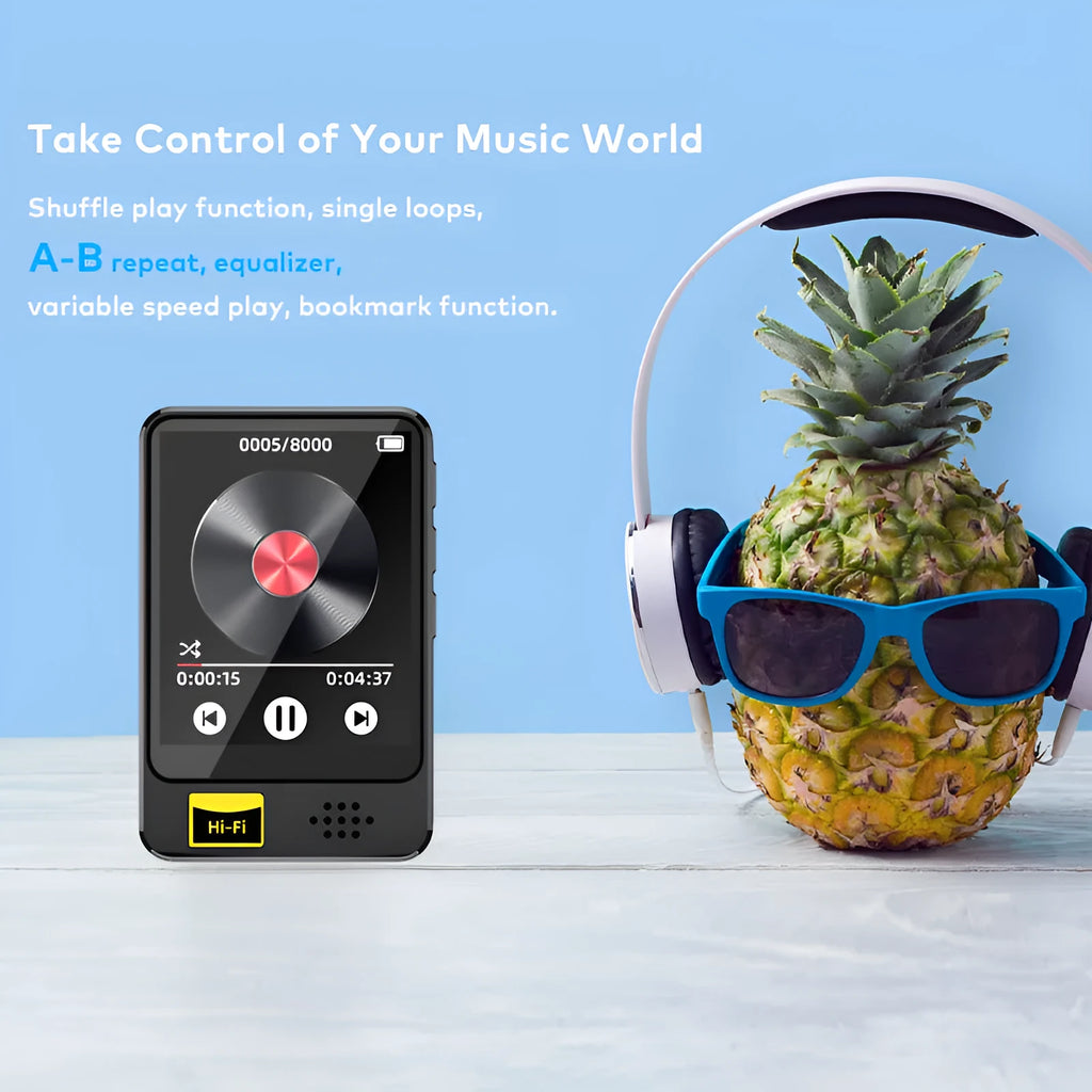 Black plastic e-book player with 1.8 inch screen, external speaker, and USB port