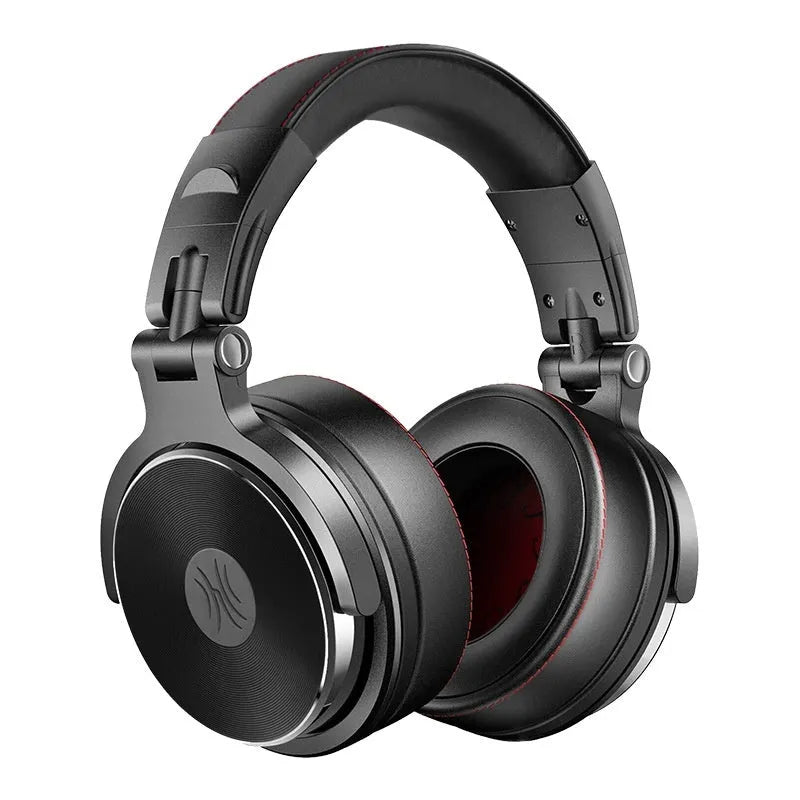 Three-frequency balanced head-mounted wired monitoring earphone in Pro 50 black with cable and spring wire