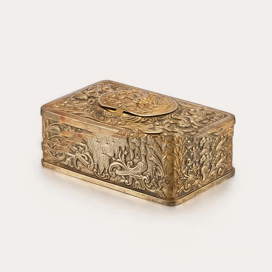 3D retro bird music box in gold, silver or black, 9.8 x 6.4 x 3.6 cm modern art design