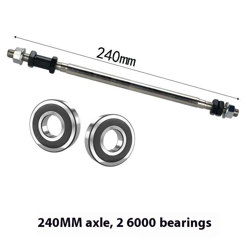 240mm mountain bike snowmobile rear modified solid beam axle kit with bearings