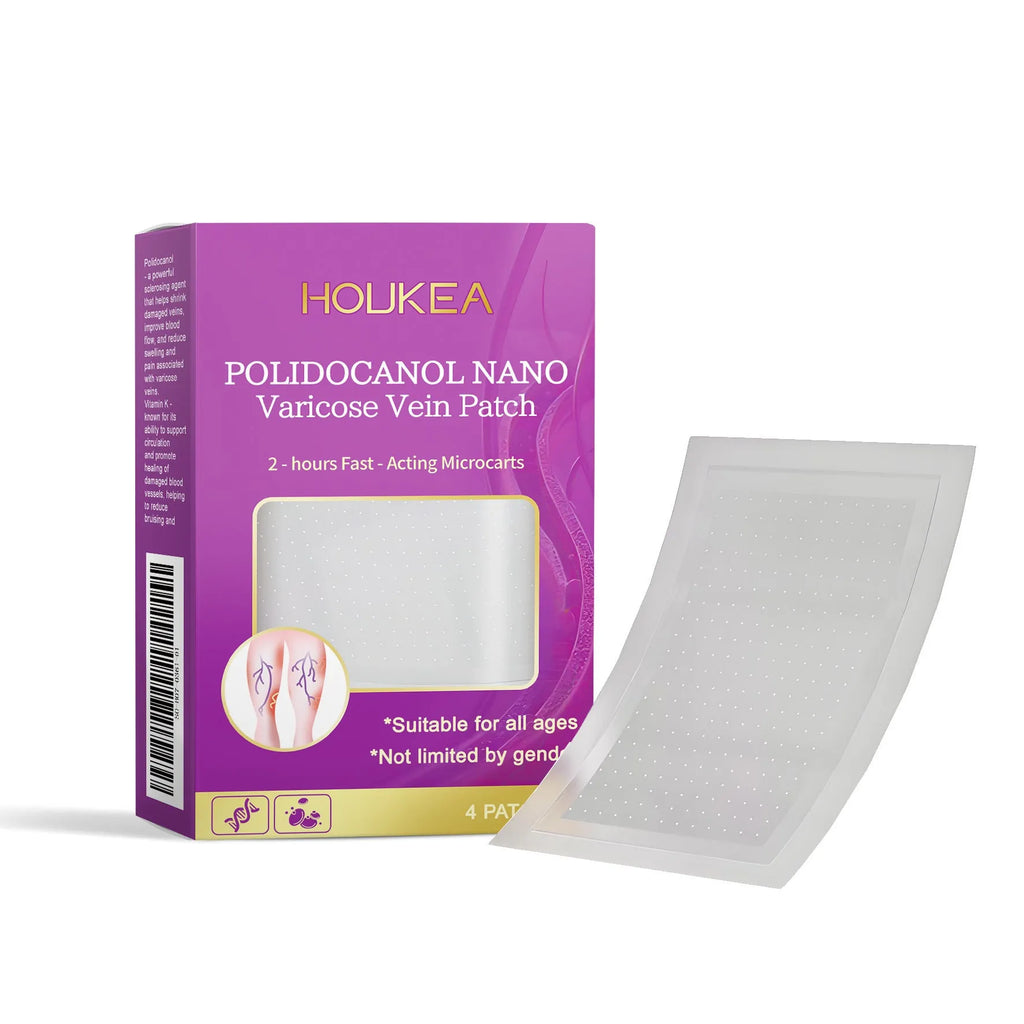 Micro needle patch pack containing four pieces for targeting facial fine lines with natural ingredients
