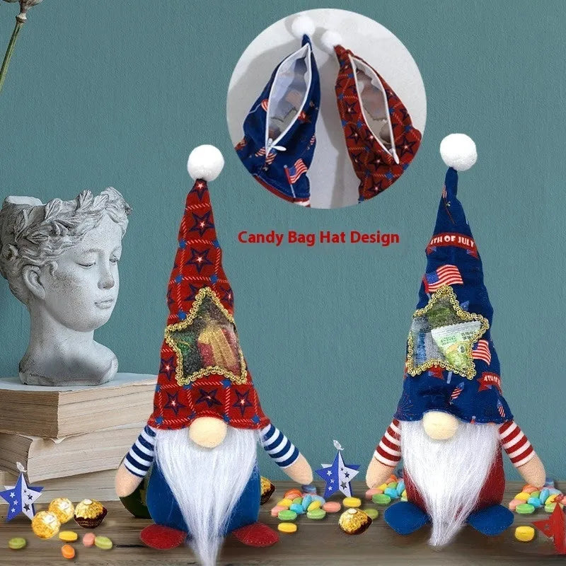 Two-piece Rudolf costume doll ornament set showing cloth construction and 32cm measurement