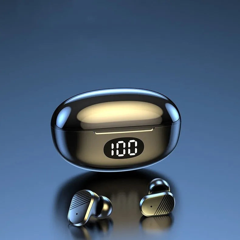 T2 Flagship Black true wireless mini in-ear Bluetooth headset with fingerprint control