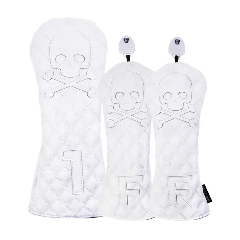 Black and white golf waterproof wooden pole protective cover made from PU material