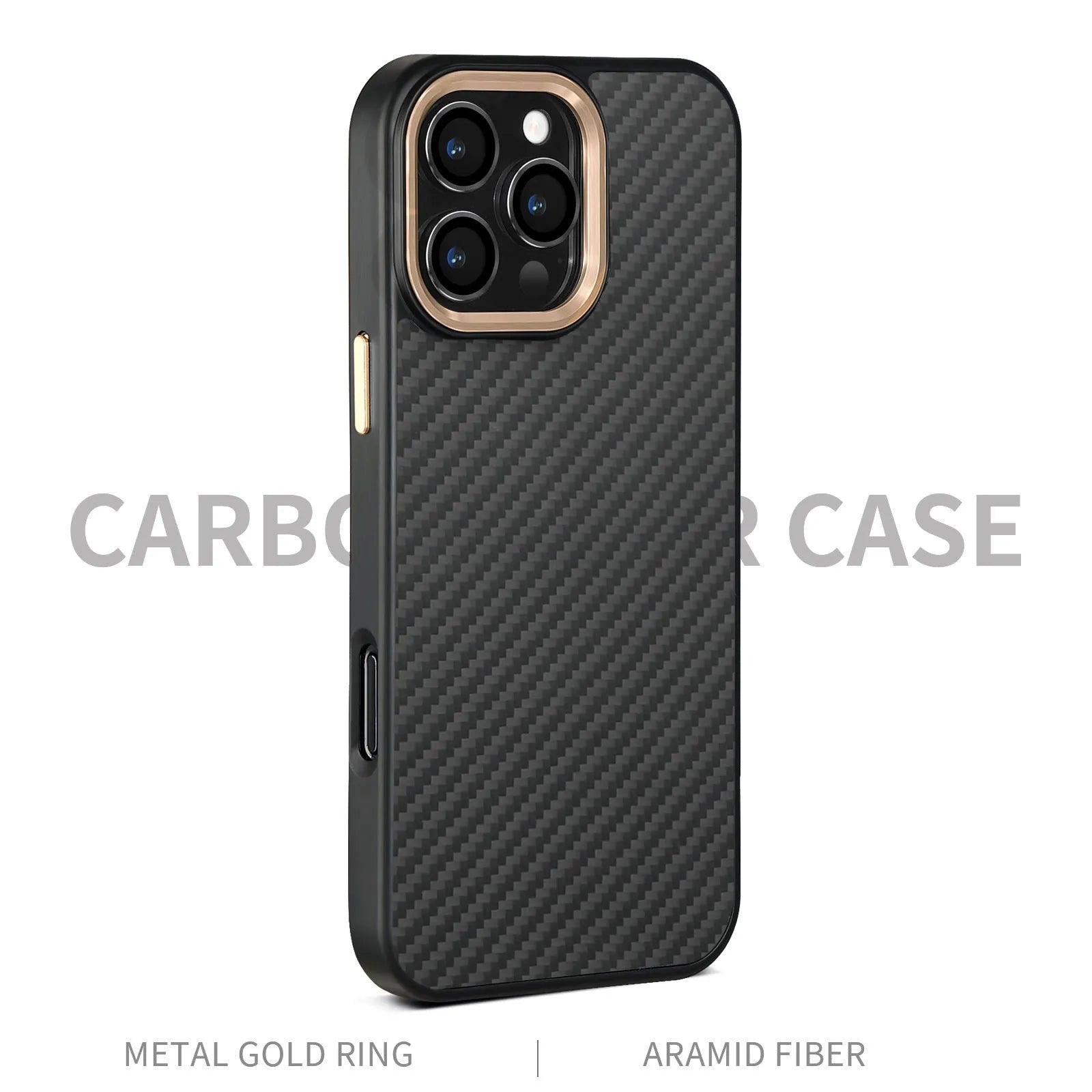 Green frame with magnetic carbon fibre metal frame Kevlar phone case for iPhone