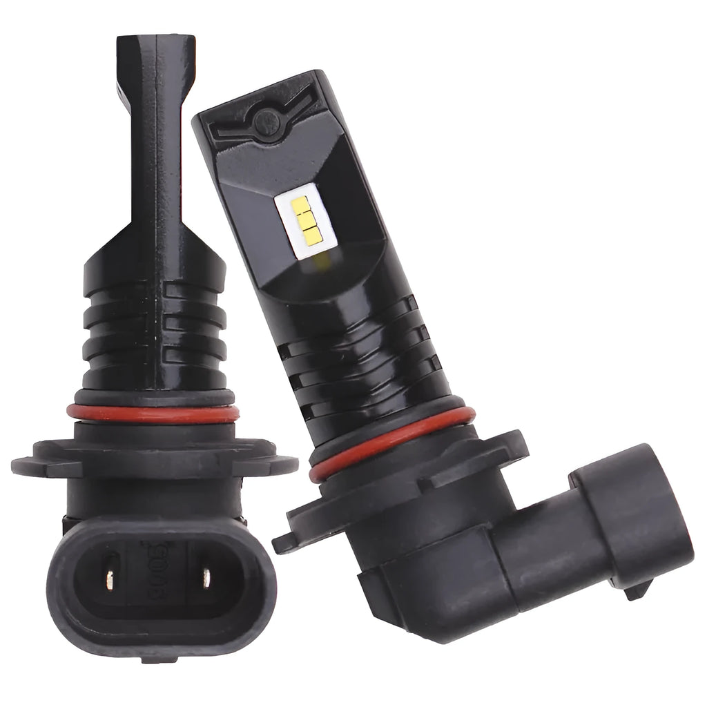 Automotive LED fog lamp headlights with 6 CSP light sources in aviation aluminium housing