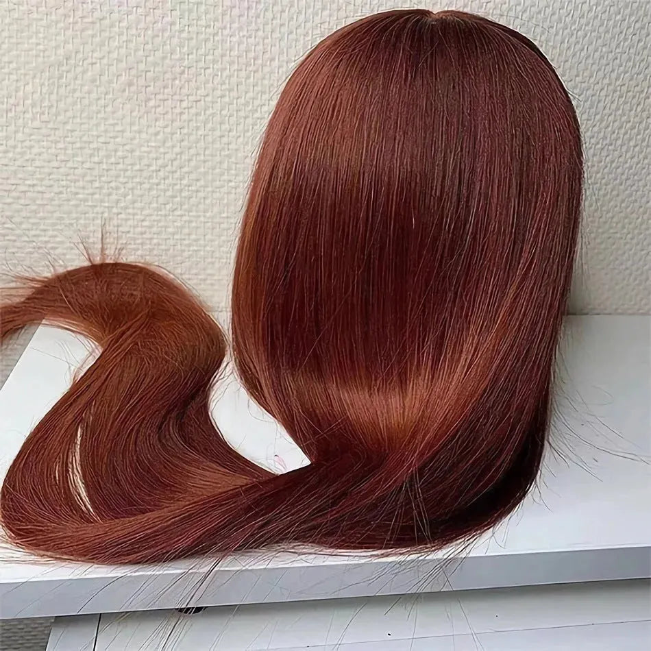 Straight 13x4 human hair lace front wig, hand woven, 150% to 210% density, 10 to 30 inch lengths