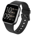 Smart watch with blood pressure and blood oxygen monitoring, TFT screen, touch button, available in black, blue, or pink