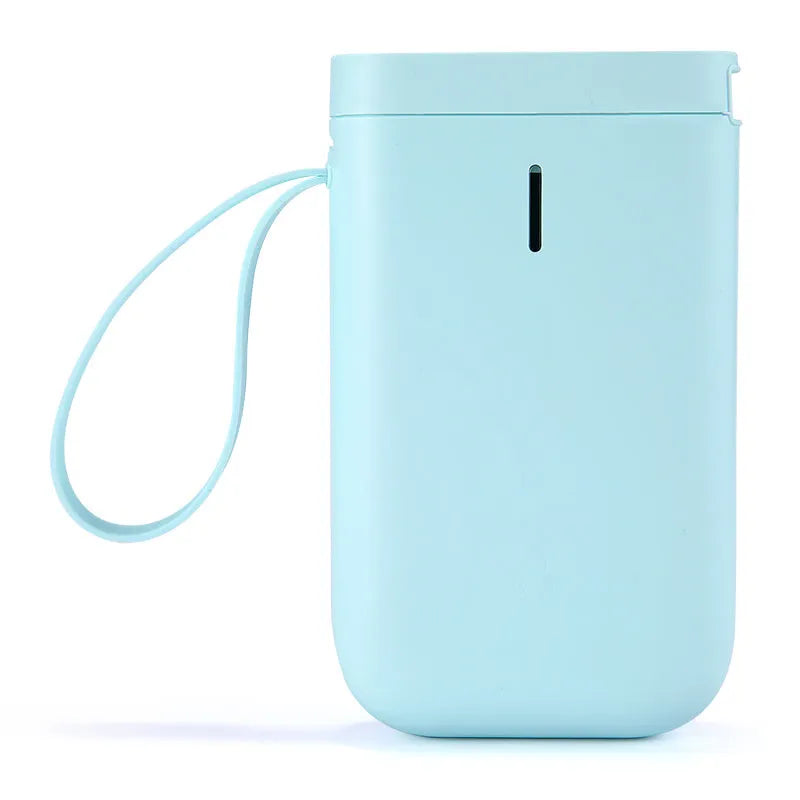 D11 Bluetooth thermal label printer with compact design showing dimensions and included accessories