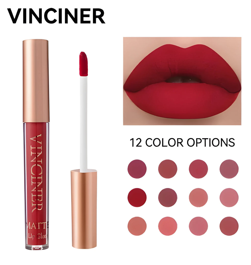 HANDAIYAN cream moisturising lip gloss lip glaze with 12 colour options from 01 to 12