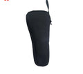 Black drawstring storage bag for mobile phone gimbal accessories on a table.