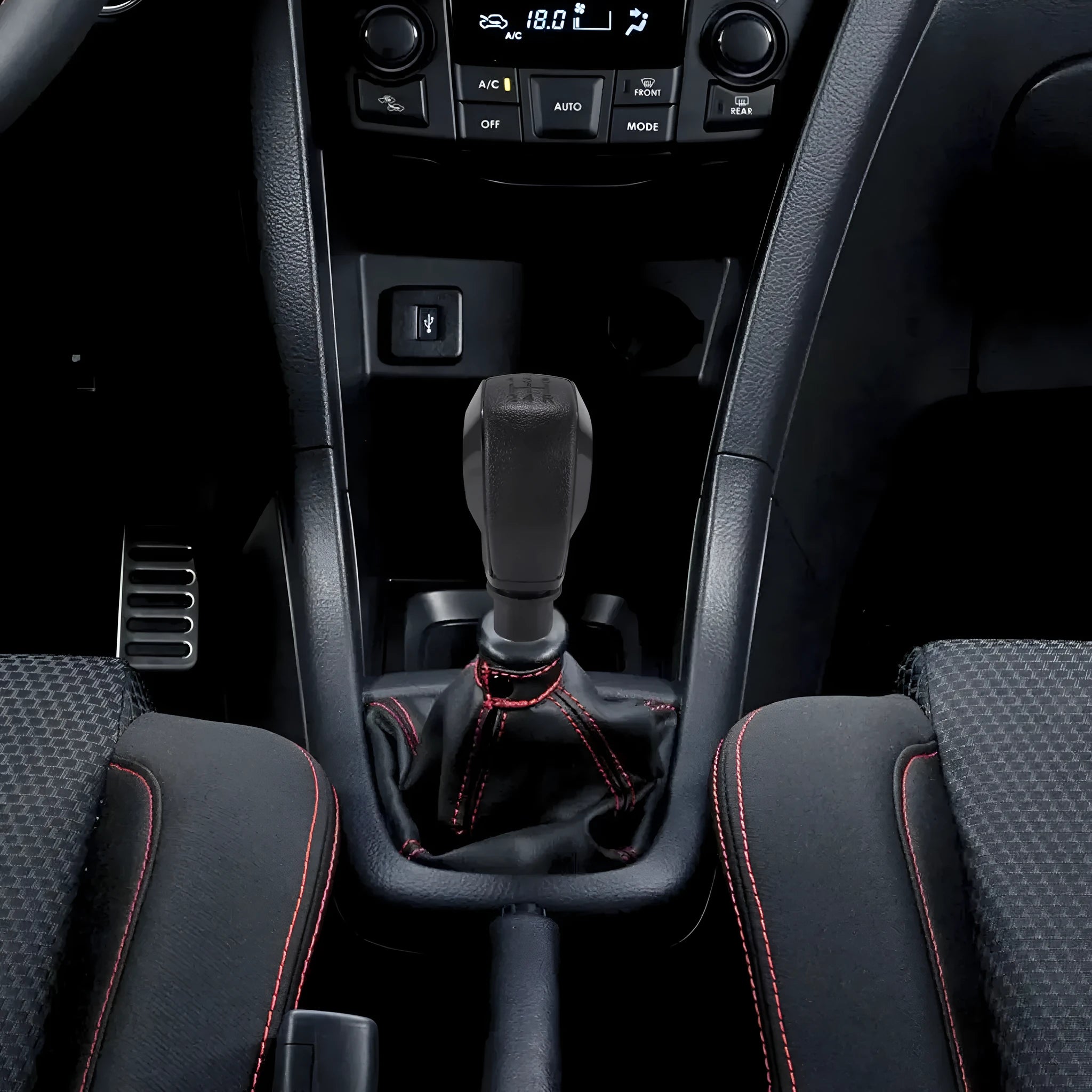 Leather car gear shift head replacement for Peugeot and Citroen vehicles in multiple colour options