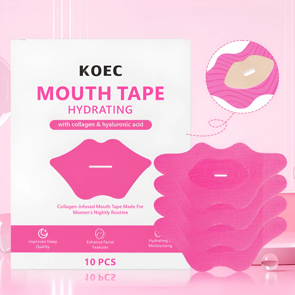 KOEC Hydrogel Sleep Mouth Seal 10 pack with breathing lip patches