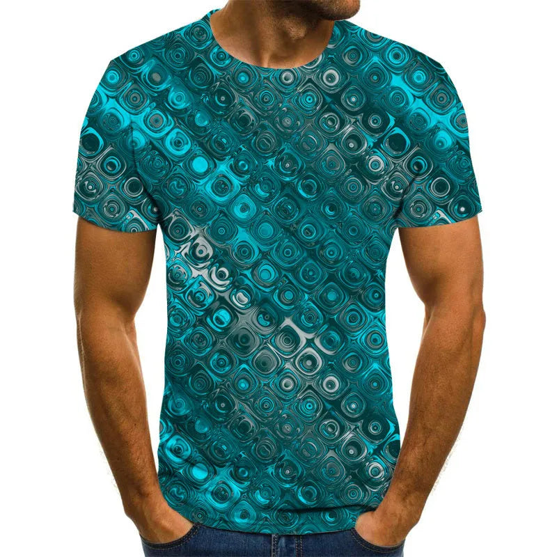 Light purple casual men's t-shirt short sleeve cloth fabric front view
