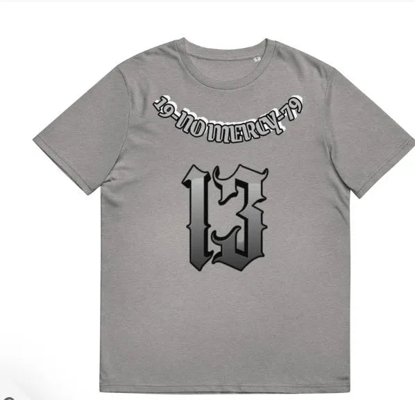 Man wearing a burgundy casual t-shirt with a 3D digital print design on the front.