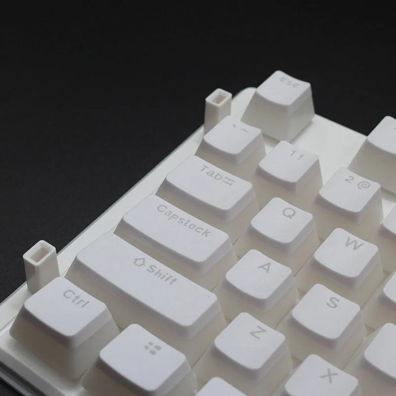 108 key pudding keycap set with translucent sides in sixteen colour options for mechanical keyboards