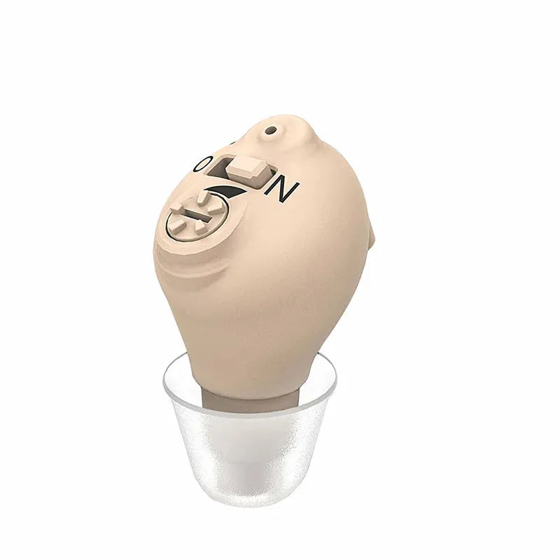 G17 intelligent noise reduction in-the-ear hearing aid in skin colour with USB charging