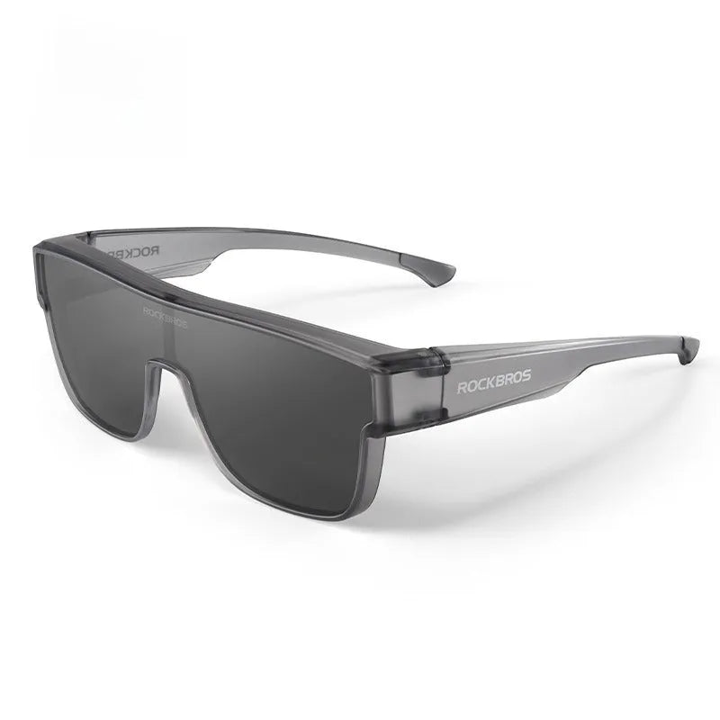 Cycling goggles with polarised lenses and large TR frame in multiple colour options